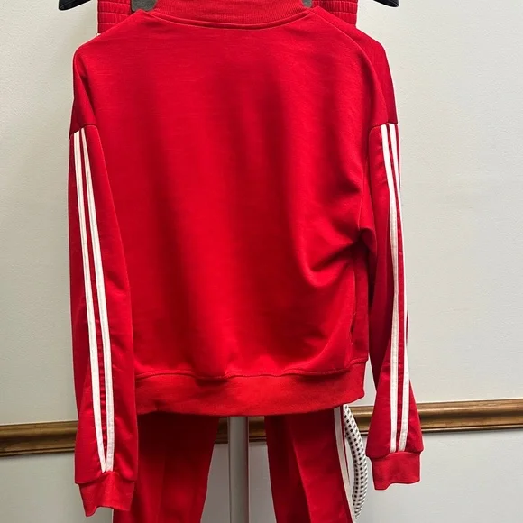 Red Tracksuit with White Stripes - Picture 4 of 7
